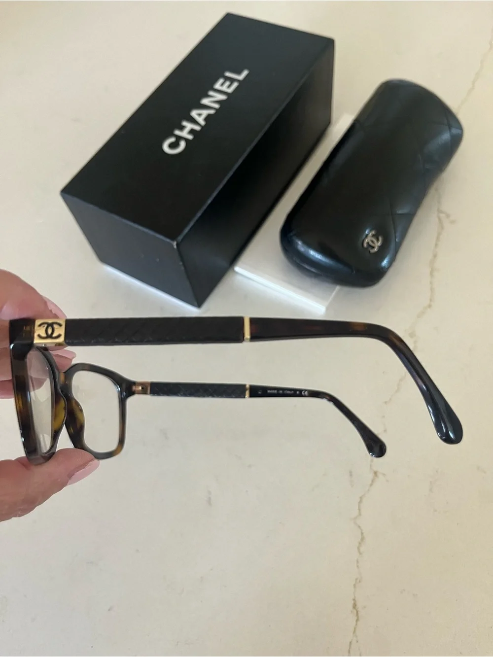 CHANEL Tortoiseshell Brown Optical Frames